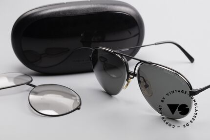 Porsche 5657 Wechselrahmen Sonnenbrille, KEINE retro Sonnenbrille; sondern echt VINTAGE!, Passend für Herren