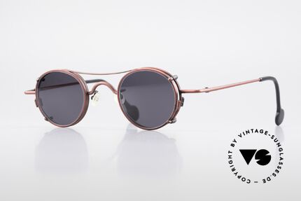 L.A. Eyeworks BODHI 427 Vintage Brille mit Sonnenclip, L.A. EYEWORKS: Kleinstserien aparter Brillenmodelle, Passend für Herren und Damen