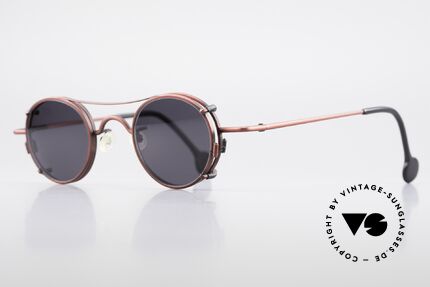L.A. Eyeworks BODHI 427 Vintage Brille mit Sonnenclip, viel Liebe zum Detail (jeder Rahmen mit 'Geburtsjahr'), Passend für Herren und Damen