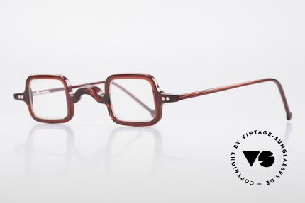 L.A. Eyeworks LALO 347 90er Vintage Brille No Retro, weinrote Unisex-Brille für Damen & Herren geeignet, Passend für Herren und Damen