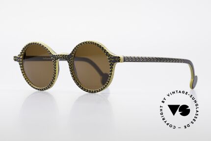 L.A. Eyeworks CHINO 751 Vintage Sonnenbrille Panto, viel Liebe zum Detail (jeder Rahmen mit 'Geburtsjahr'), Passend für Herren und Damen