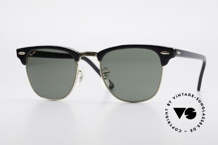 Ray Ban Clubmaster Bausch & Lomb USA W0365, original 90er Jahre Brille von RAY-BAN, USA, Passend für Herren Ray Ban Clubmaster Bausch & Lomb USA W0365, original 90er Jahre Brille von RAY-BAN, USA, Passend für Herren