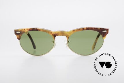 Ray Ban Oval Max 80er Bausch & Lomb Original, Bausch&Lomb RB3 Qualitätsgläser; 100% UV Schutz, Passend für Herren und Damen