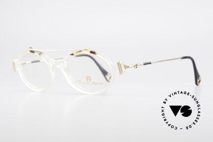 Aigner EA56 Echt 80er Luxus Brillenfassung, wahre Luxus-Brille mit Seriennr.; kostbar & selten, Passend für Damen