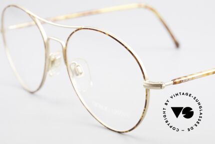 Giorgio Armani 120 Vintage Aviator Brille Herren, dezenter, zeitloser Stil; passt gut zu jedem Look!, Passend für Herren