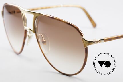 Christian Dior 2505 Designer Aviator Sonnenbrille, vergoldete Metallkomponenten; 100% UV Schutz, Passend für Herren