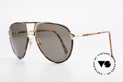 Christian Dior 2505 Aviator Designer Sonnenbrille, elegante Rahmengestaltung in dunklem Schildpatt, Passend für Herren
