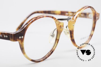 Giorgio Armani 341 Vintage Panto Brillenfassung, KEINE Retromode, sondern ein altes 80er ORIGINAL, Passend für Herren