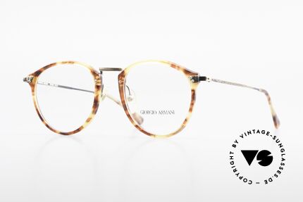 Giorgio Armani 318 Alte Vintage 90er Panto Brille, zeitlose 1990er Giorgio ARMANI Designer-Fassung, Passend für Herren Giorgio Armani 318 Alte Vintage 90er Panto Brille, zeitlose 1990er Giorgio ARMANI Designer-Fassung, Passend für Herren