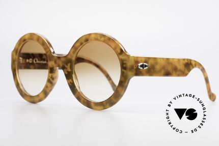 Christian Dior 2567 Runde 90er Sonnenbrille XXL, ein echter Hingucker; subtil extravagante Eleganz, Passend für Damen