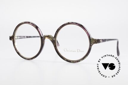 Christian Dior 2540 Runde 90er Damenbrille Vintage, großartige Ch. Dior vintage Damen-Brille von 1990, Passend für Damen