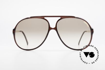 Carrera 5587 Vintage 80er XXL Sonnenbrille, ein 80er Original mit OPTYL-Front und Metallbügeln, Passend für Herren