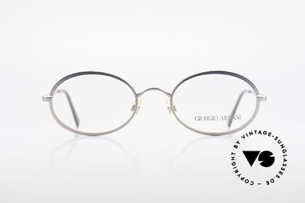 Giorgio Armani 277 90er Vintage Brille Oval, dezenter, zeitloser Stil; passt gut zu fast jedem Look, Passend für Herren und Damen