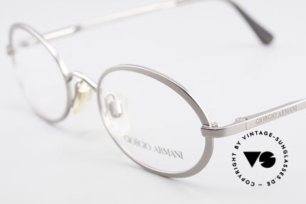 Giorgio Armani 277 90er Vintage Brille Oval, ungetragen (wie alle unsere 90er GA Brillenklassiker), Passend für Herren und Damen