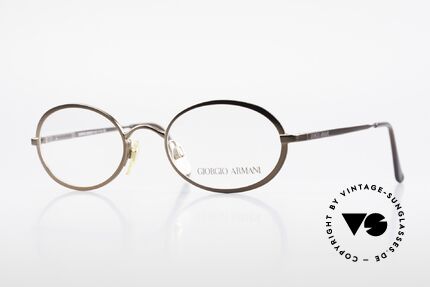 Giorgio Armani 277 90er Vintage Fassung Oval, ovale vintage Brillenfassung vom GIORGIO ARMANI, Passend für Herren und Damen