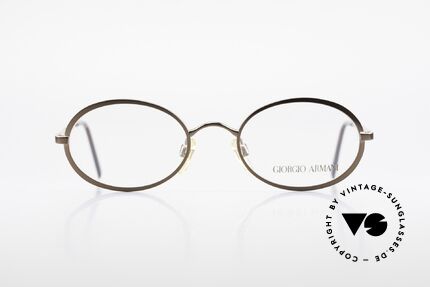 Giorgio Armani 277 90er Vintage Fassung Oval, dezenter, zeitloser Stil; passt gut zu fast jedem Look, Passend für Herren und Damen