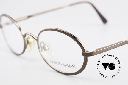 Giorgio Armani 277 90er Vintage Fassung Oval, ungetragen (wie alle unsere 90er GA Brillenklassiker), Passend für Herren und Damen