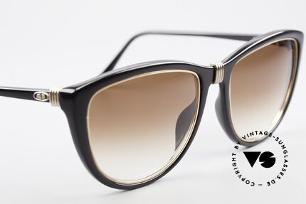 Christian Dior 2557 Damen Sonnenbrille 80er Chic, Sonnengläser in braun-Verlauf (100% UV Schutz), Passend für Damen