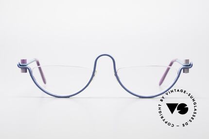 ProDesign No1 Jagd Auf Roter Oktober Brille, vintage Aluminium Fassung im Gail Spence Design, Passend für Herren und Damen