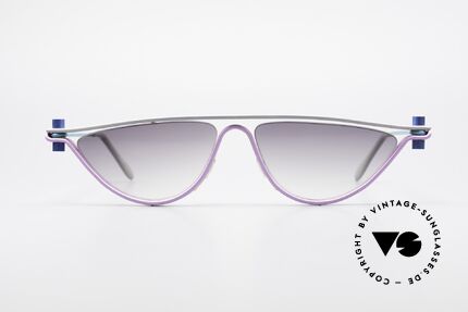 ProDesign No6 Vintage Sonnenbrille 1995, vintage Aluminium Fassung im Gail Spence Design, Passend für Damen