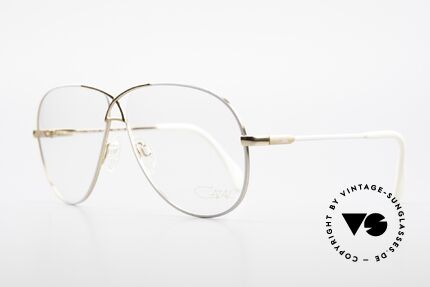 Cazal 728 Vintage Aviator Brille 80er, Metallrahmen in M Gr. 59/11 (top Tragekomfort), Passend für Herren und Damen