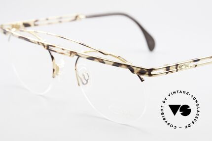 Cazal 748 Rare 90er Brille No Retro, Cazal-Katalog Farbbezeichnung: gold-braun gefleckt, Passend für Herren und Damen