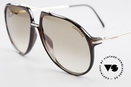 Carrera 5327 80er Piloten Brille Optyl, hochwertige Carrera Verlaufsgläser; 100% UV Schutz, Passend für Herren und Damen