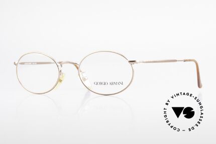 Giorgio Armani 131 Vintage Fassung Ovale Brille, ovale GIORGIO Armani vintage Designer-Fassung, Passend für Herren und Damen