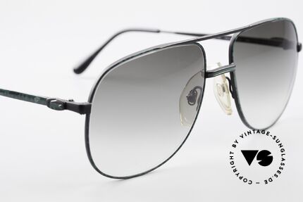 Lacoste 101 Sportliche Aviator Brille XL, Gr. XL 60-17 & mit neuen Sonnengläsern (grün Verlauf), Passend für Herren