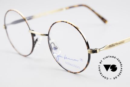John Lennon - Revolution Kleine Runde Vintage Brille, typisch unverwechselbarer 1960er-70er Hippie Look, Passend für Herren und Damen