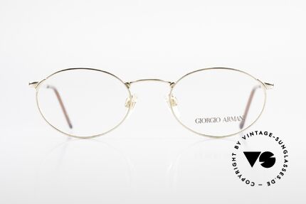 Giorgio Armani 263 Ovale Brille Damen Herren, schlichter, ovaler Rahmen in absoluter Top Qualität, Passend für Herren und Damen