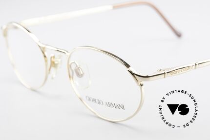 Giorgio Armani 263 Ovale Brille Damen Herren, ungetragen (wie alle unsere 90er GA Brillenklassiker), Passend für Herren und Damen