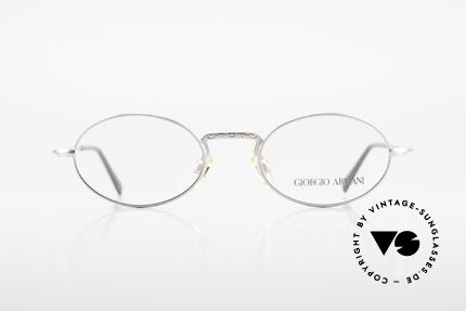 Giorgio Armani 242 Ergonomische Vintage Brille, schlichter, ovaler Rahmen in absoluter Top Qualität, Passend für Herren und Damen
