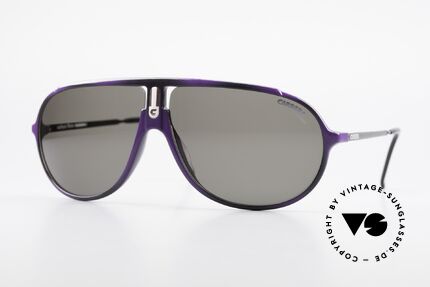 Carrera 5467 Carbon Fibre Brille Kohlefaser, hochwertiges vintage CARRERA Modell der 80er, Passend für Herren