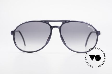 Carrera 4814 Vintage Brille Blau Metallic, Kunststoff-Rahmen in interessanter blauer Farbe, Passend für Herren