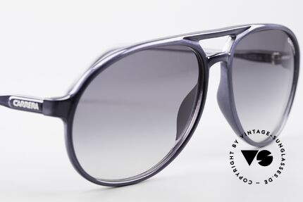 Carrera 4814 Vintage Brille Blau Metallic, KEINE Retrosonnenbrille; ein 20 Jahre altes Original, Passend für Herren