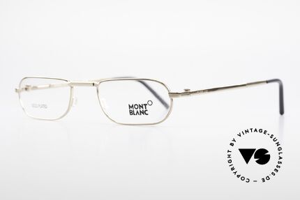 Montblanc MB30 Folding Vergoldete Luxus Faltbrille, sehr angenehm zu tragen (18 Gramm leicht); vintage!, Passend für Herren