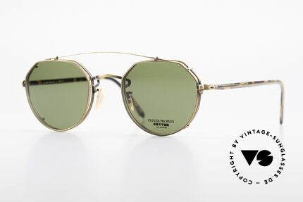 Oliver Peoples 43TAG Designer Sonnenclip Brille, vintage Oliver Peoples Sonnenbrille der frühen 90er, Passend für Herren und Damen