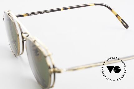 Oliver Peoples 43TAG Designer Sonnenclip Brille, ungetragen (wie alle unsere vintage O.Peoples Brillen), Passend für Herren und Damen