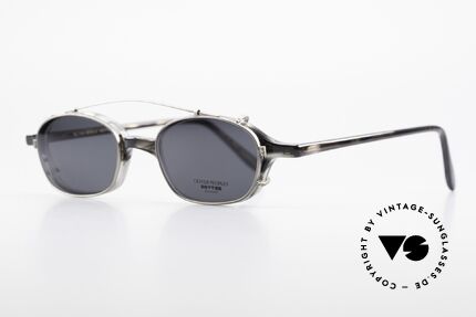 Oliver Peoples OP561 Vintage 90er Brille Mit Clip, zeitlos, schlicht, elegant (mit passendem Sonnen-Clip), Passend für Herren und Damen