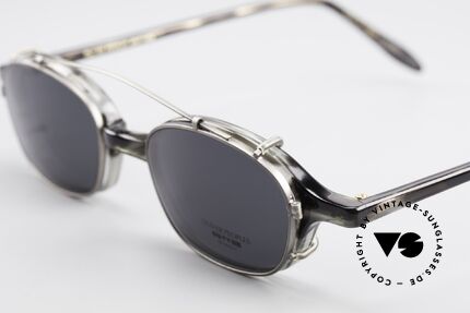 Oliver Peoples OP561 Vintage 90er Brille Mit Clip, ungetragenes O. Peoples Einzelstück (made in Japan), Passend für Herren und Damen