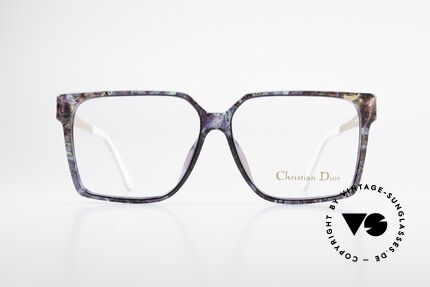 Christian Dior 2571 Zauberhafte Damenbrille 90er, große, markante Fassung im grandiosem Farbmuster, Passend für Damen