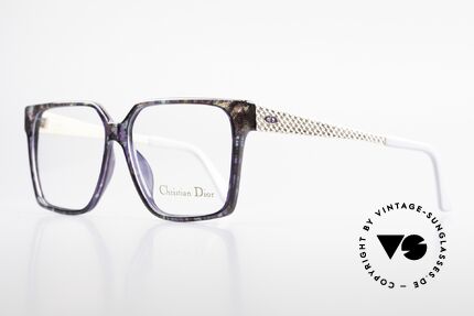Christian Dior 2571 Zauberhafte Damenbrille 90er, Fassung erscheint/glänzt wie Lila-Bernstein; unique, Passend für Damen