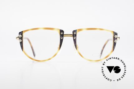 Cazal 332 90er Vintage Cazal Brille OG, großartige Kombination von Farben & Materialien, Passend für Damen
