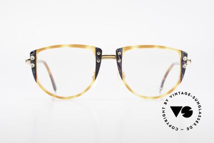 Cazal 332 90er Vintage Brille Original, großartige Kombination von Farben & Materialien, Passend für Damen