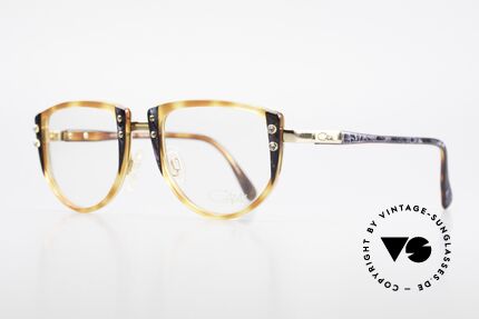 Cazal 332 90er Vintage Brille Original, Zierschrauben mit kleinen Strass-Steinen besetzt, Passend für Damen