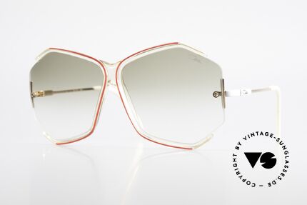 Cazal 852 80er Vintage Sonnenbrille XXL, originelle CAZAL Oversized-Sonnenbrille von 1986, Passend für Damen