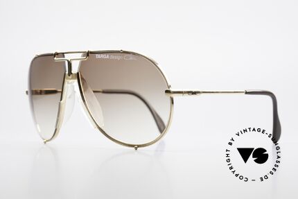 Cazal 901 Targa Design West Germany Piloten Brille, mit original Cazal Etui und Wechselgläsern, Passend für Herren und Damen