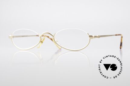 Bugatti 03701 Ovale 90er Luxus Lesebrille, original vintage Luxus-Lesebrille von Bugatti, Passend für Herren und Damen