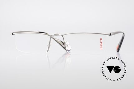 Bugatti 410 Sportliche Luxus Herrenbrille, ORIGINAL high-tech Bugatti Brillenfasssung, Passend für Herren